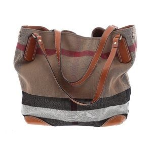 Burberry canvas Ashby tote bag